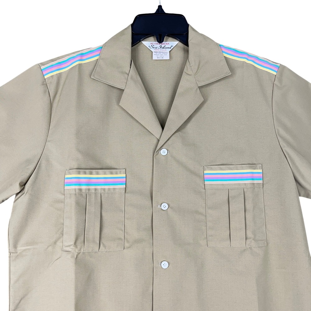 Sea Island shirt‎ mens M vintage 70s USA resort mod vacation rare iconic premium